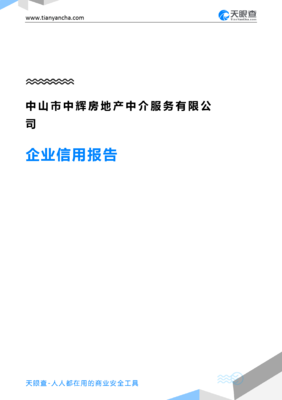 中山市中輝房地產(chǎn)中介服務(wù)(企業(yè)信用報(bào)告)- 天眼查